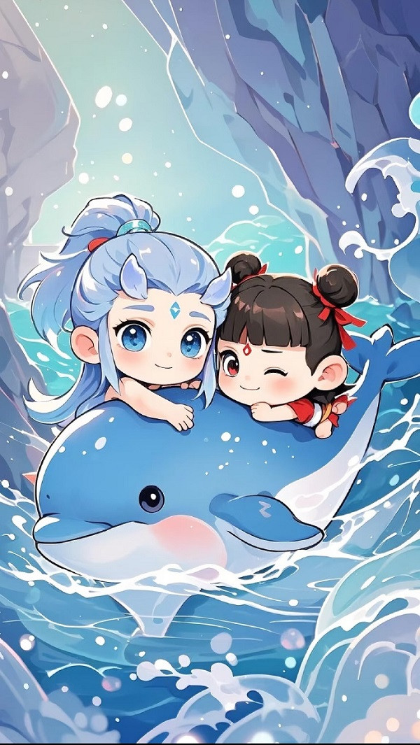 Bộ đôi thần thoại trong tạo hình chibi hồn nhiên như tranh vẽ thiếu nhi