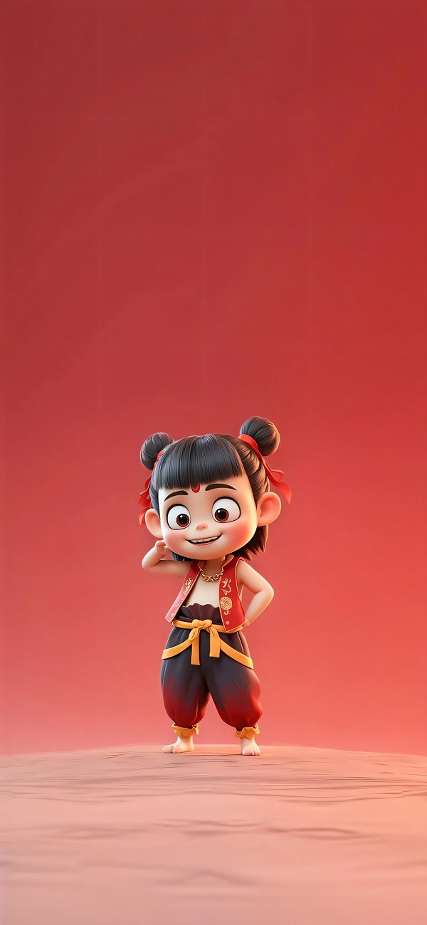 Na Tra cùng vũ khí quen thuộc trong tạo hình chibi đáng yêu