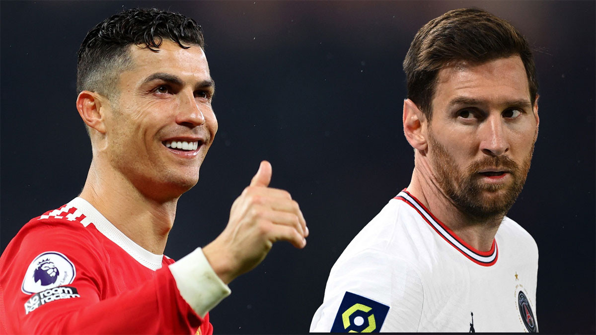 Ảnh Ronaldo cùng Messi