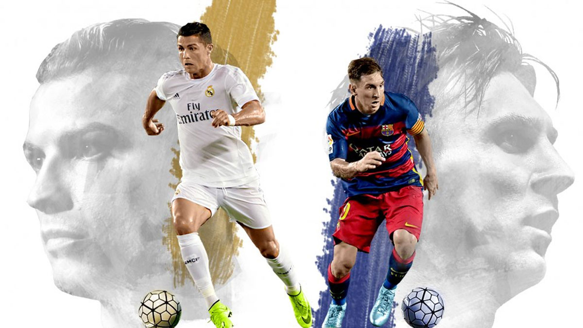 Ảnh Ronaldo cùng Messi