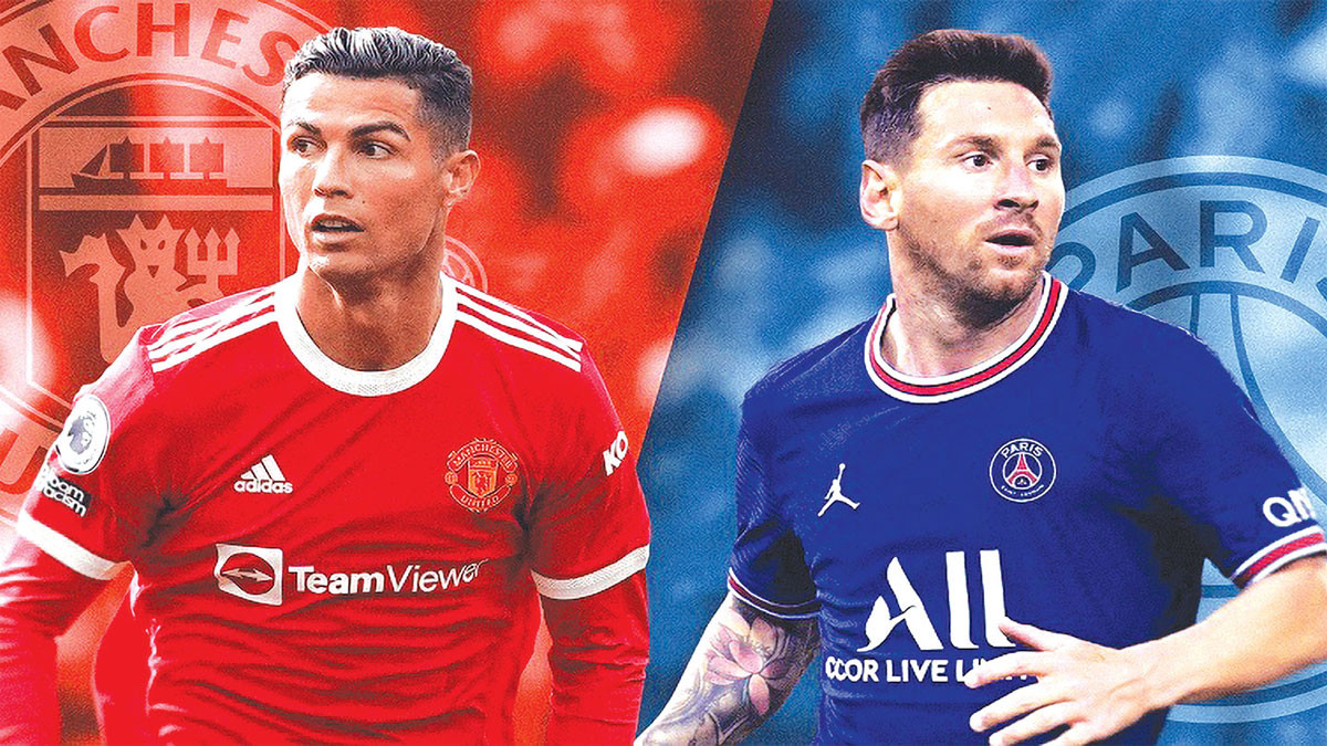 Ảnh Ronaldo cùng Messi