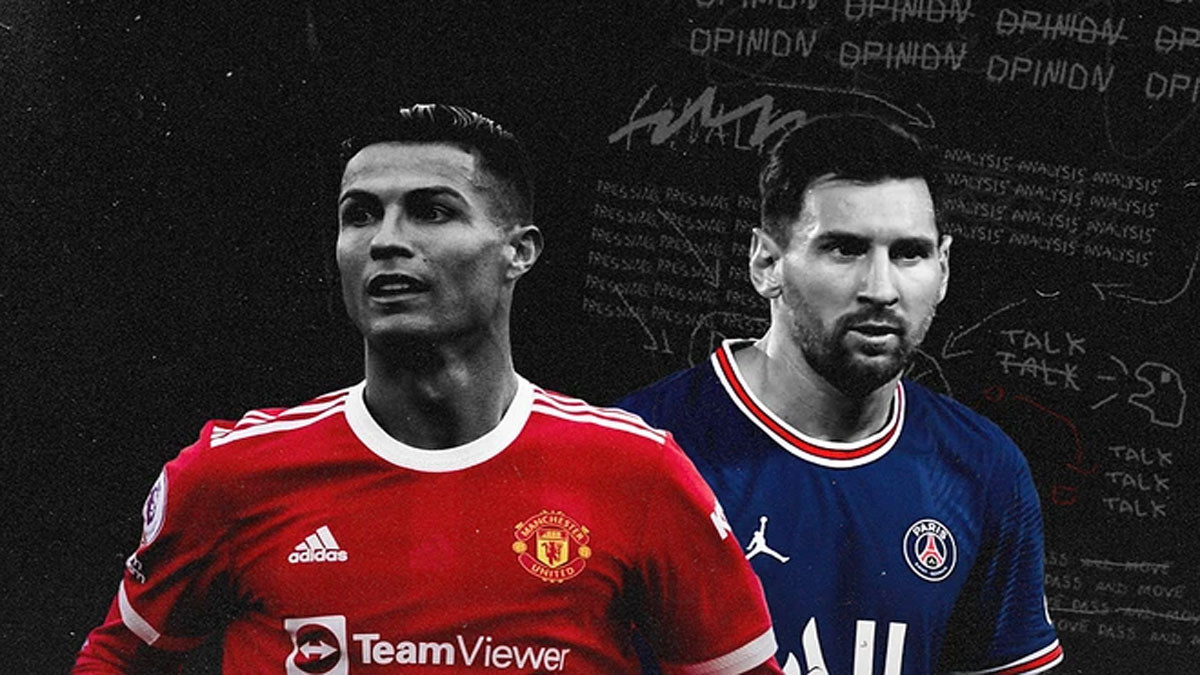 Ảnh Ronaldo cùng Messi