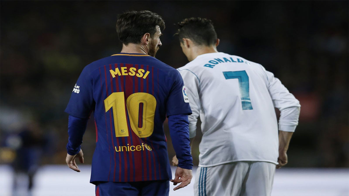 Ảnh Ronaldo cùng Messi