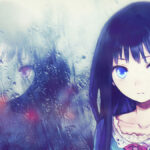 Anime buồn dưới mưa 1