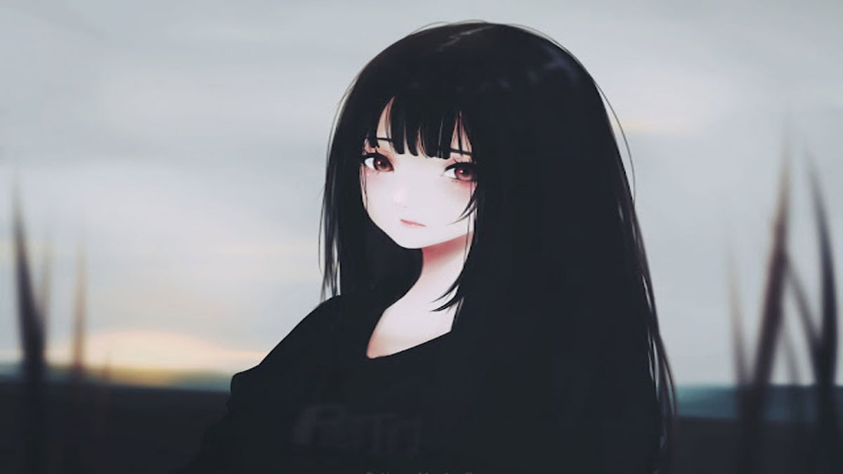 Anime buồn màu đen 1