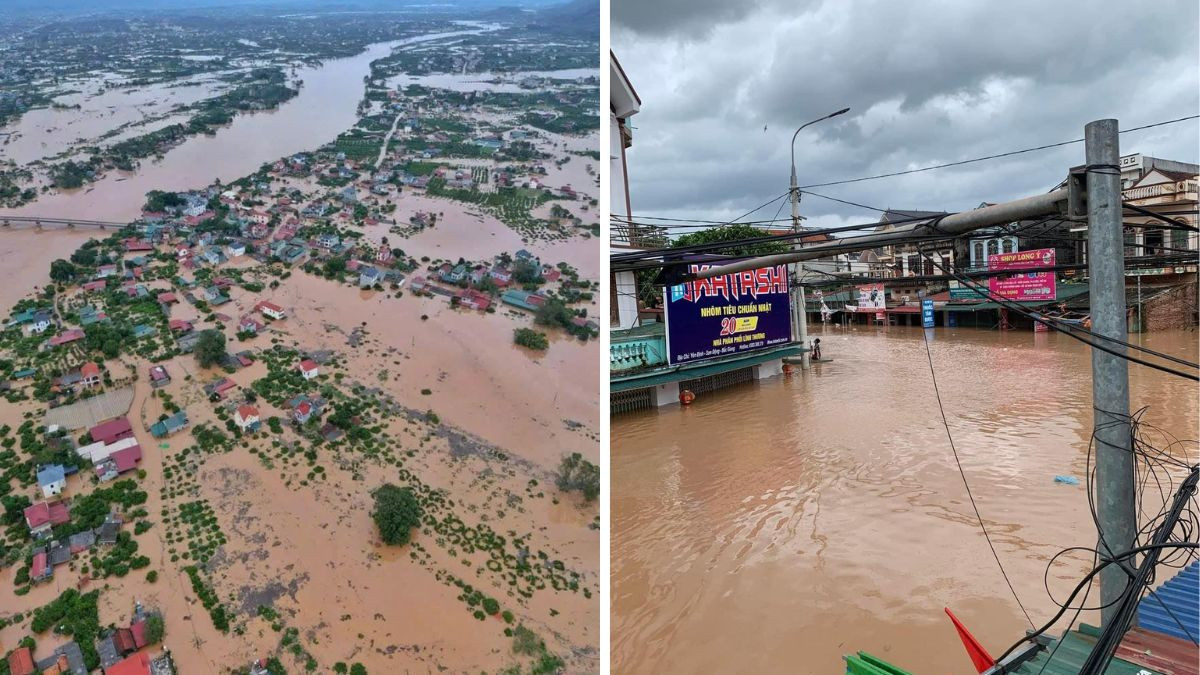 Bắc Giang chìm trong biển nước