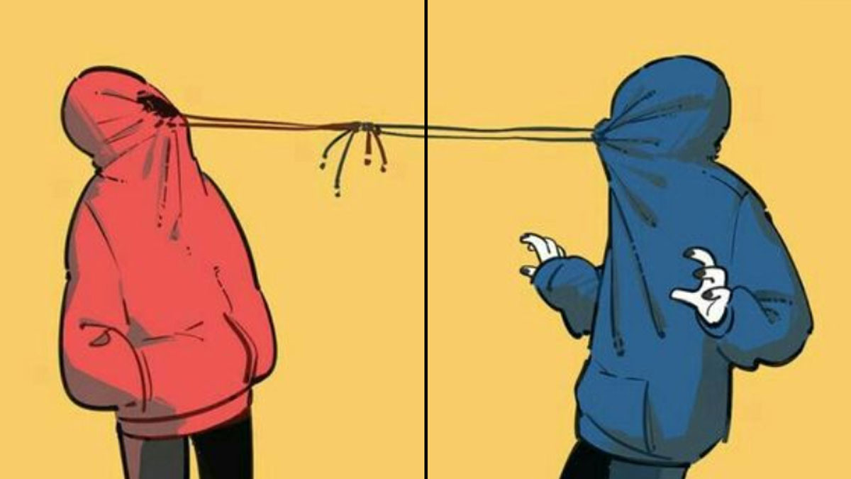 Bức ảnh đôi lầy lội trên mạng xã hội