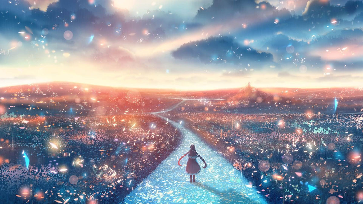 Bức tranh anime buồn