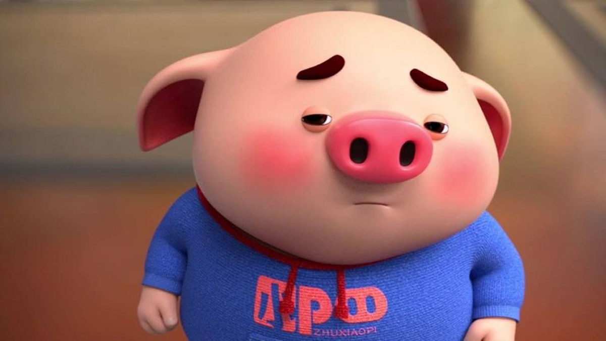 Chú lợn buồn cute 2