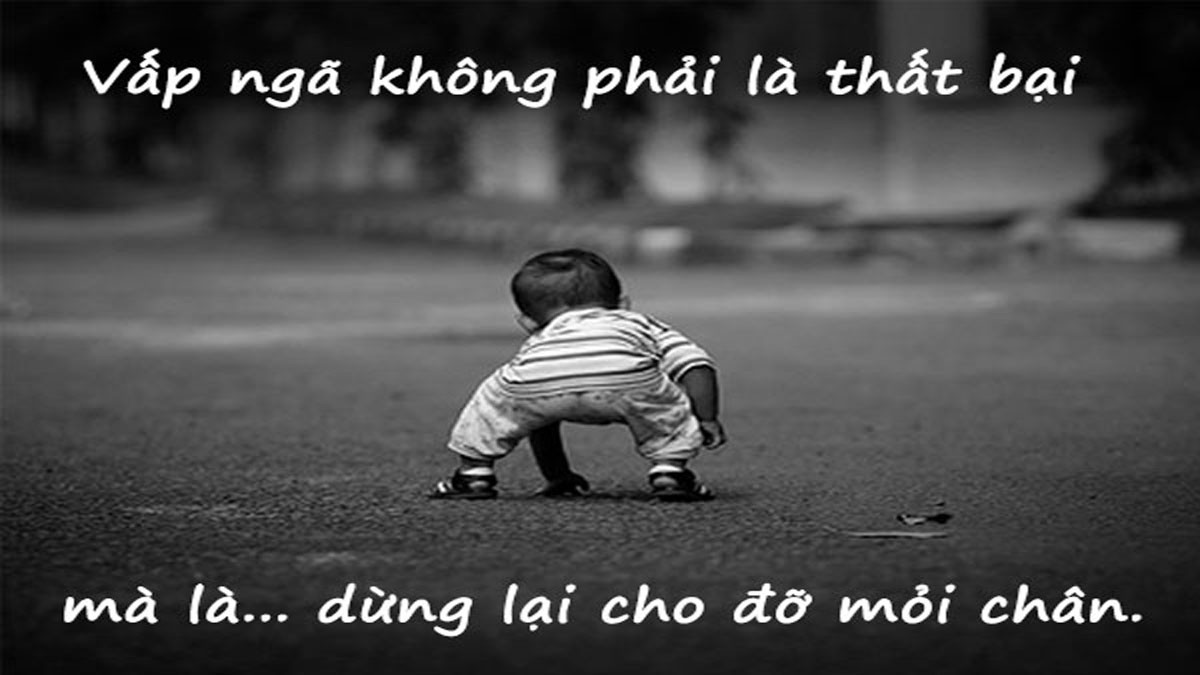 Hình ảnh nỗi buồn sau vấp ngã