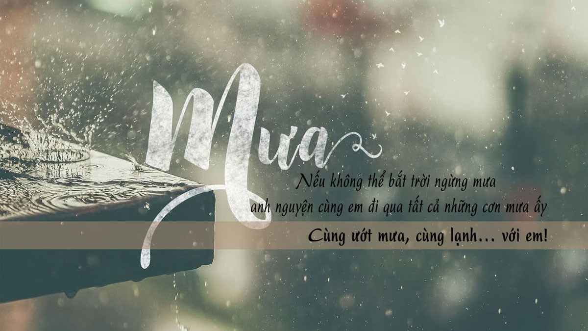 Hình buồn trời mưa