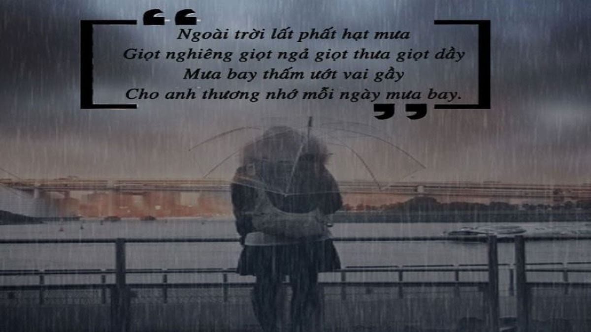 Hình mưa như một nỗi buồn