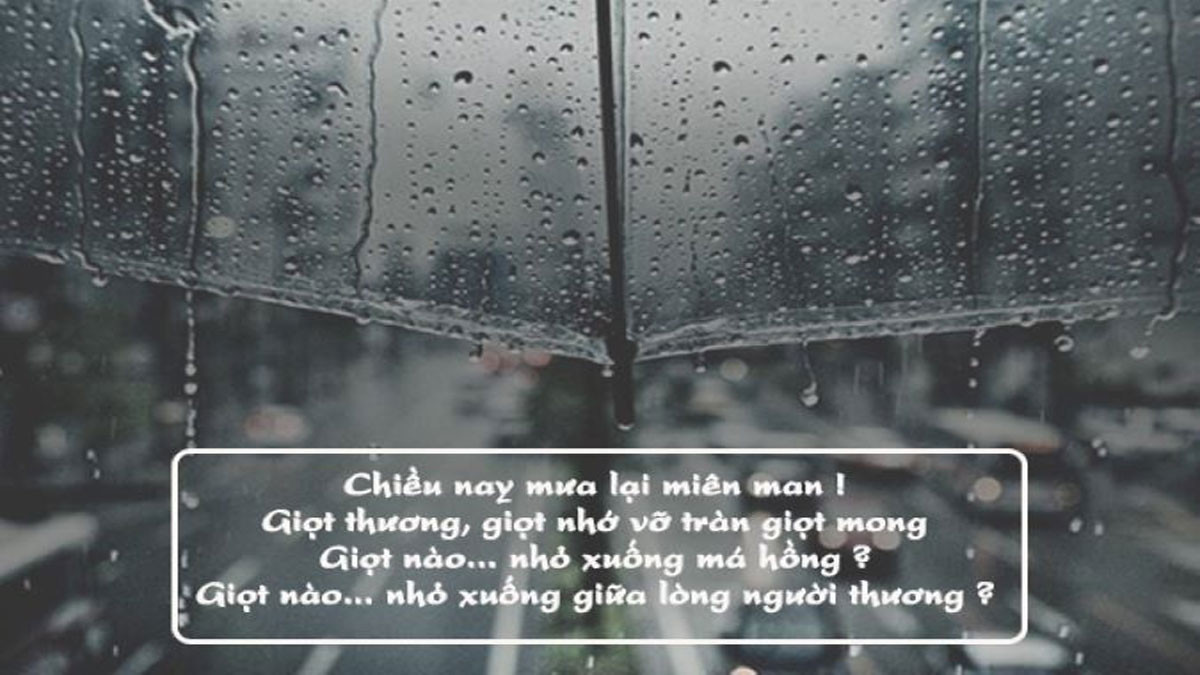Hình mưa và cảm xúc