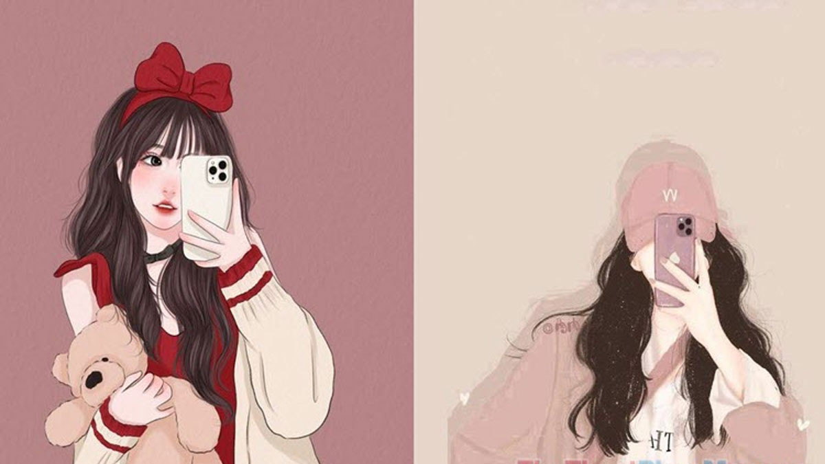 Hình nền cute avatar nữ 5