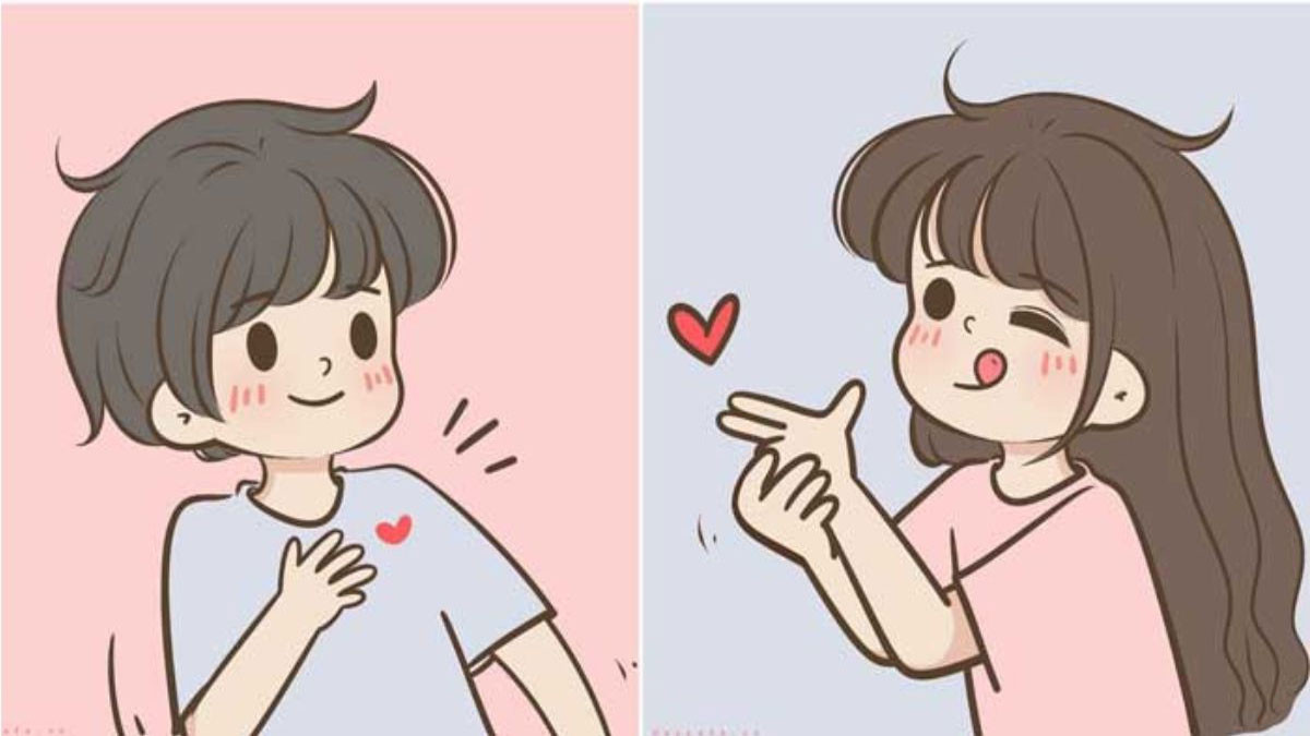 Hình nền cute cặp đôi 1
