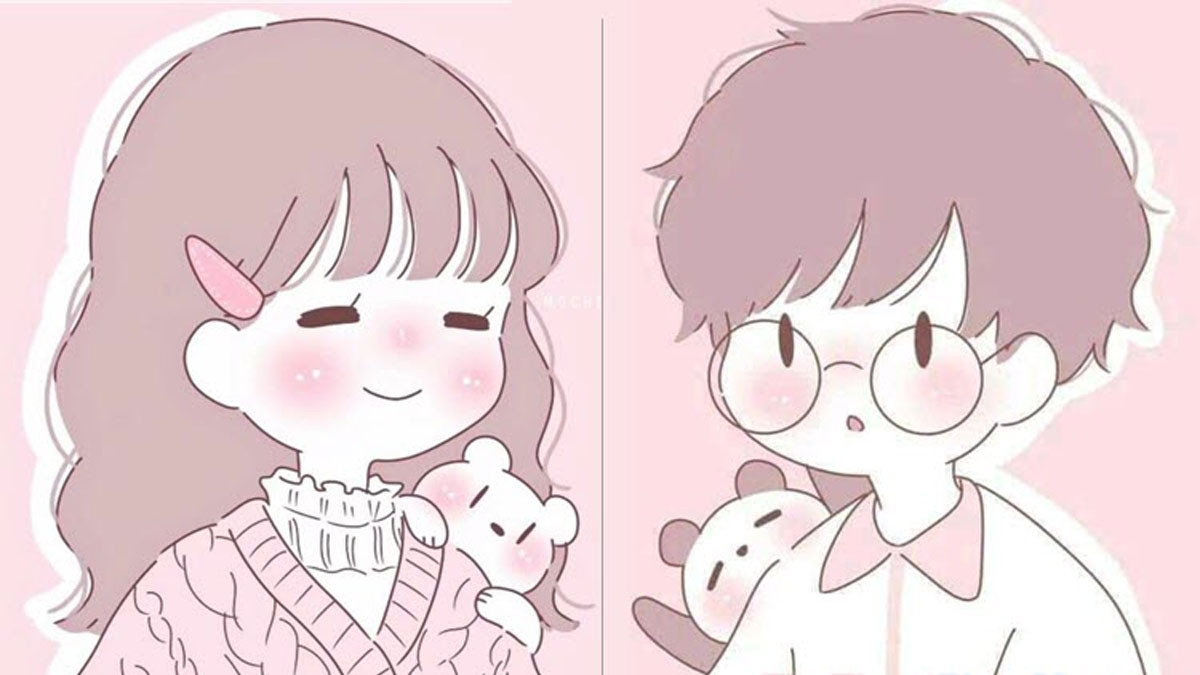 Hình nền cute cặp đôi 2