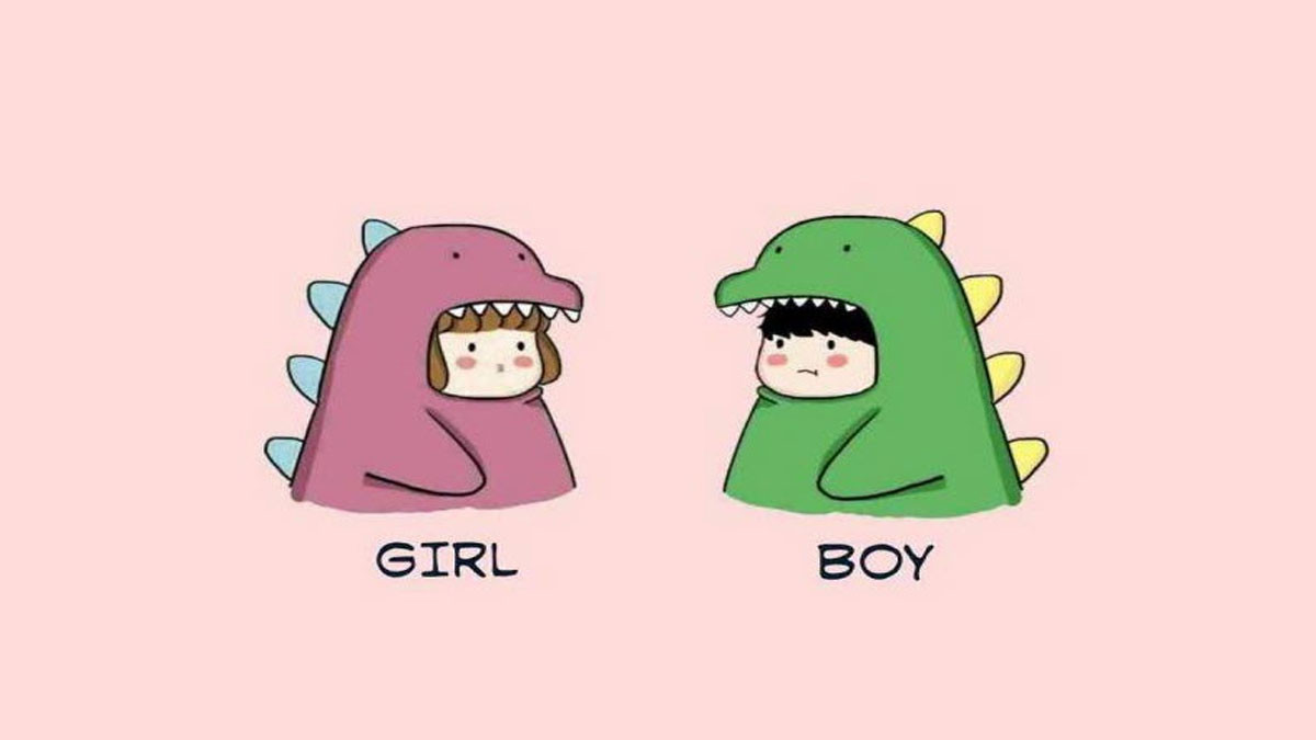 Hình nền cute khủng long chibi 5