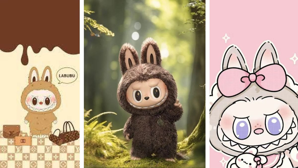 Hình nền điện thoại cute Labubu