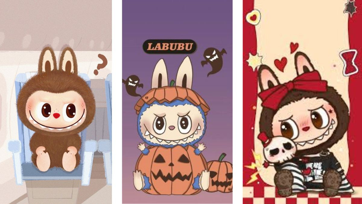 Hình nền điện thoại cute Labubu