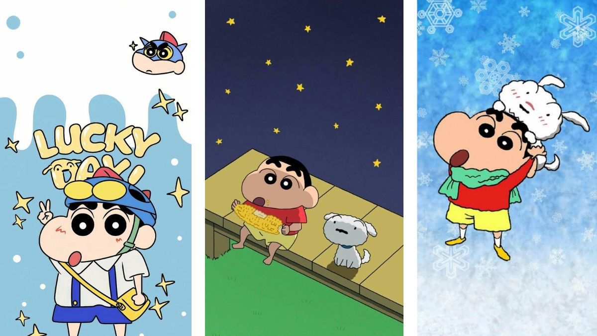 Hình nền điện thoại cute Shin cậu bé bút chì