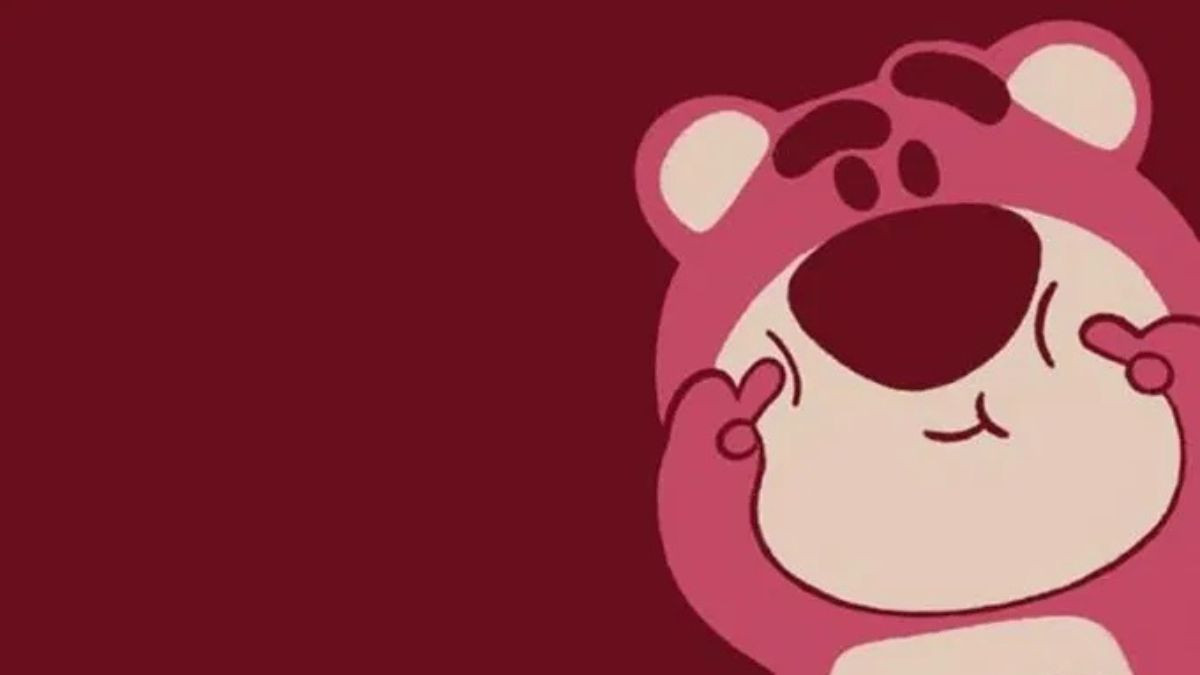 Hình nền nữ cute - Gấu dâu Lotso