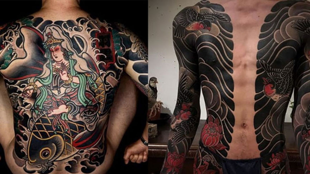 Hình xăm full lưng samurai