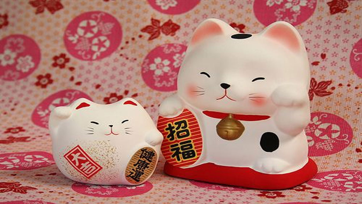 Mèo thần tài cute