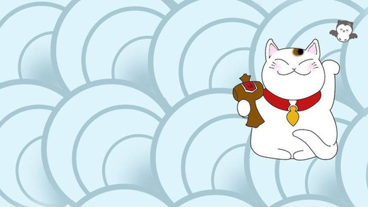 Mèo thần tài cute