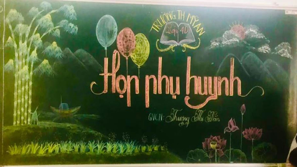 Sử dụng màu sắc tươi sáng cho bảng họp